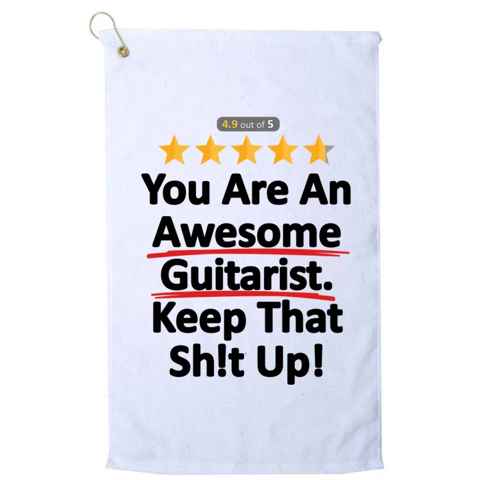 Awesome Guitarist Funny Gift Guitar Platinum Collection Golf Towel