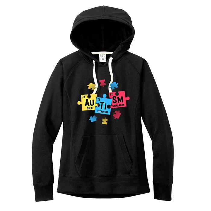 Autism Gift For Teachers Sped Periodic Table Elets Gift Women's Fleece Hoodie