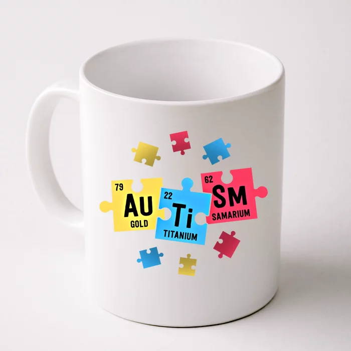 Autism Gift For Teachers Sped Periodic Table Elets Gift Front & Back Coffee Mug