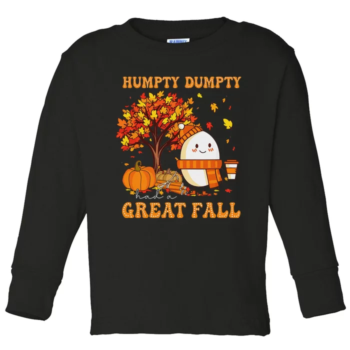 A Great Fall Thanksgiving Autumn Season Toddler Long Sleeve Shirt