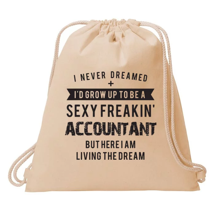 Accountant Graduation Funny For Future Accountant Gift Drawstring Bag