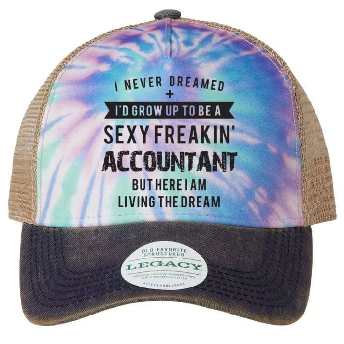 Accountant Graduation Funny For Future Accountant Gift Legacy Tie Dye Trucker Hat