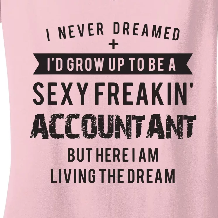 Accountant Graduation Funny For Future Accountant Gift Women's V-Neck T-Shirt