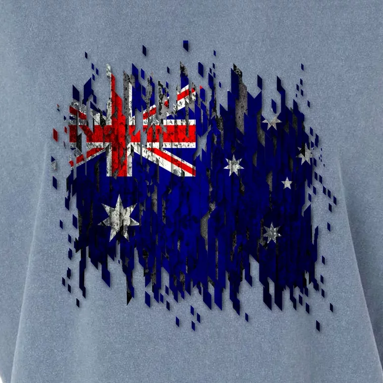 Australia Grunge Flag Garment-Dyed Women's Muscle Tee