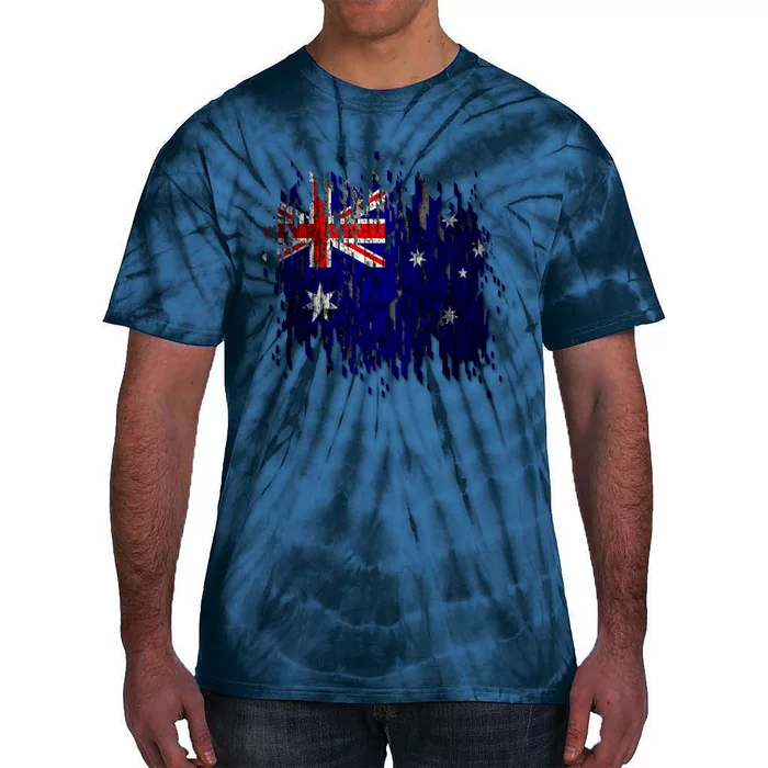 Australia Grunge Flag Tie-Dye T-Shirt