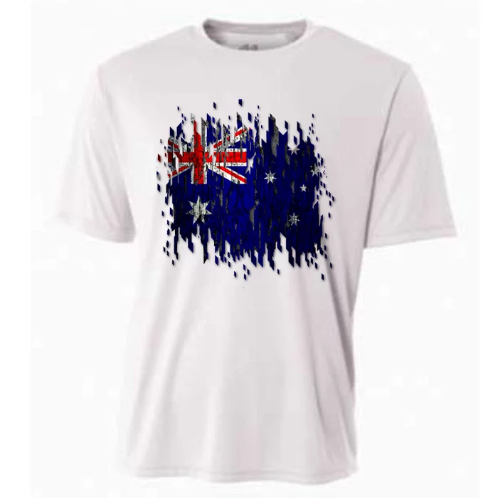 Australia Grunge Flag Cooling Performance Crew T-Shirt