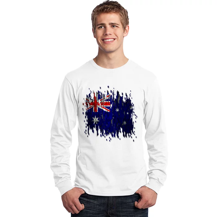 Australia Grunge Flag Long Sleeve Shirt