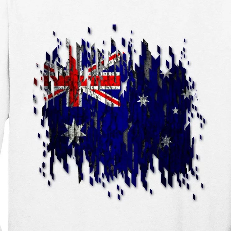 Australia Grunge Flag Long Sleeve Shirt