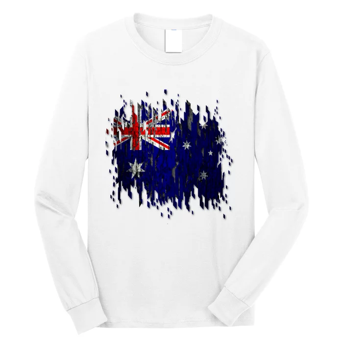 Australia Grunge Flag Long Sleeve Shirt