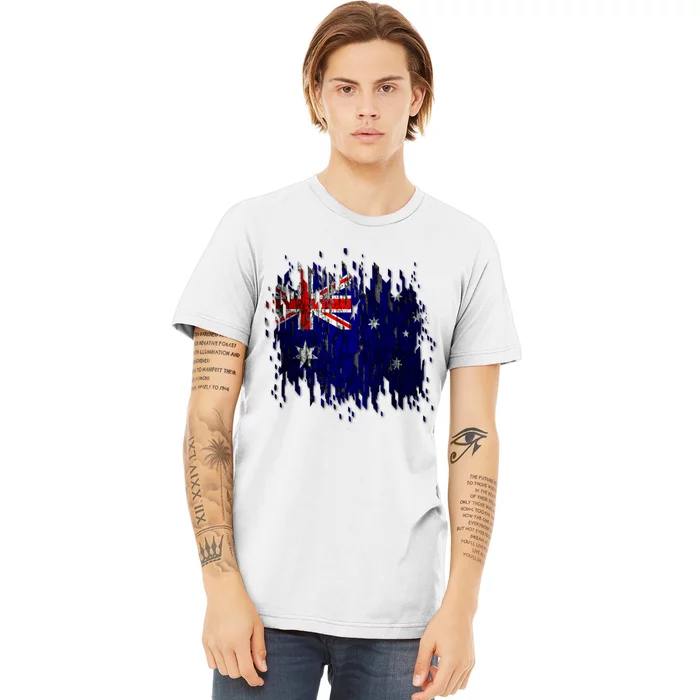 Australia Grunge Flag Premium T-Shirt