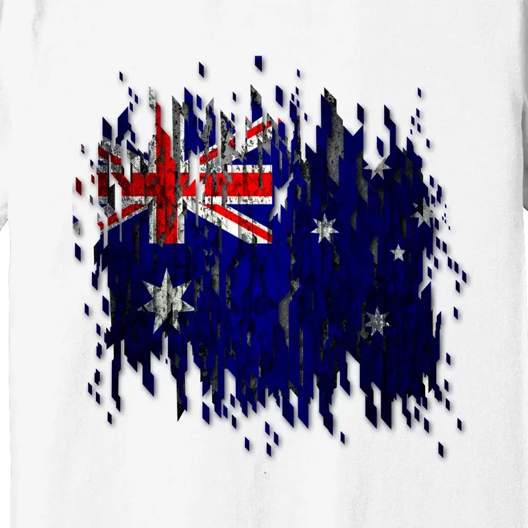 Australia Grunge Flag Premium T-Shirt