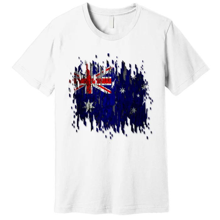 Australia Grunge Flag Premium T-Shirt