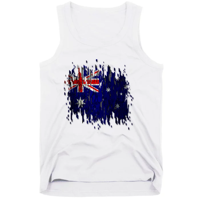 Australia Grunge Flag Tank Top