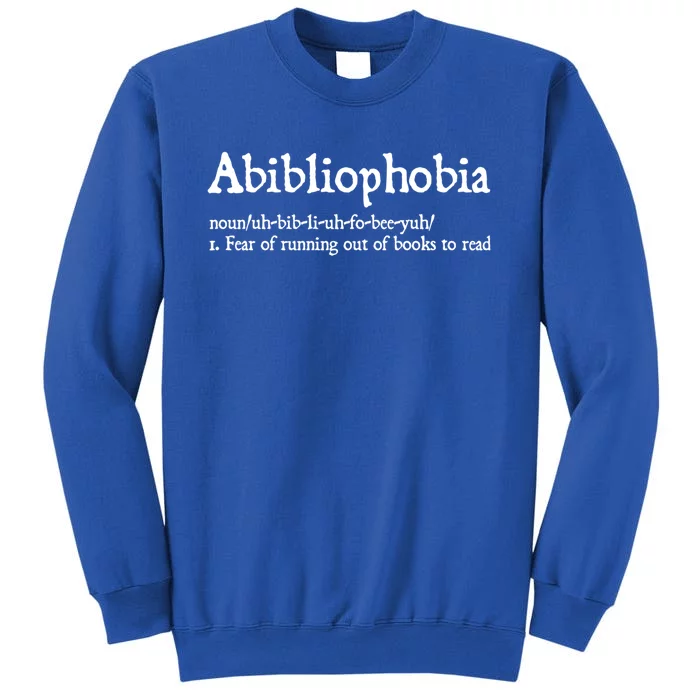 Abibliophobia Gift Funny Reading Gift Bookworm Reader Gift Sweatshirt