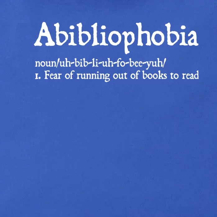 Abibliophobia Gift Funny Reading Gift Bookworm Reader Gift Zip Tote Bag