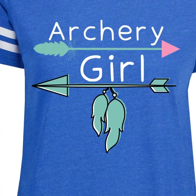 Archery Gift Funny Bow And Arrow Gift And Archer Gift Enza Ladies Jersey Football T-Shirt