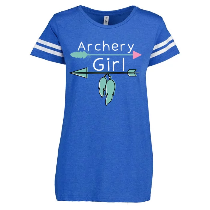 Archery Gift Funny Bow And Arrow Gift And Archer Gift Enza Ladies Jersey Football T-Shirt