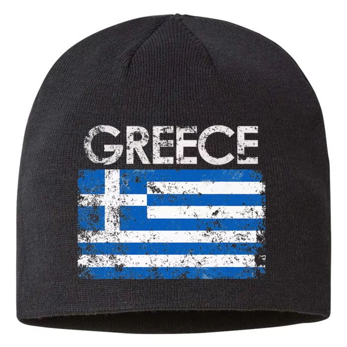 Authentic Greek Flag Souvenir Celebrate Greece's Heritage 8 1/2in Sustainable Knit Beanie