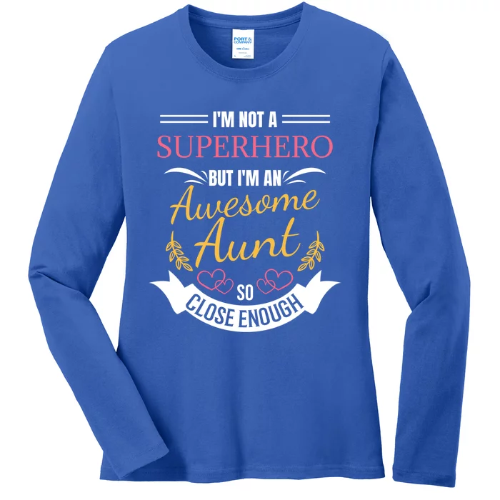 Aunt Gift From Niece Gift Ladies Long Sleeve Shirt