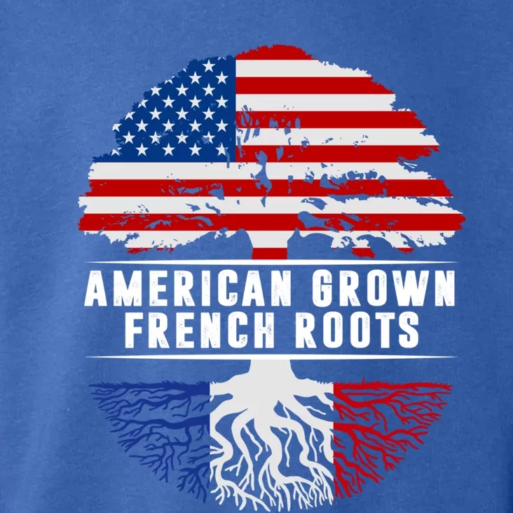 American Grown French Roots Flag France Tree Usa Gift Toddler Hoodie