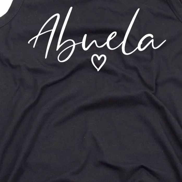 Abuela Gifts For Women Grandma Heart MotherS Day Abuela Tank Top