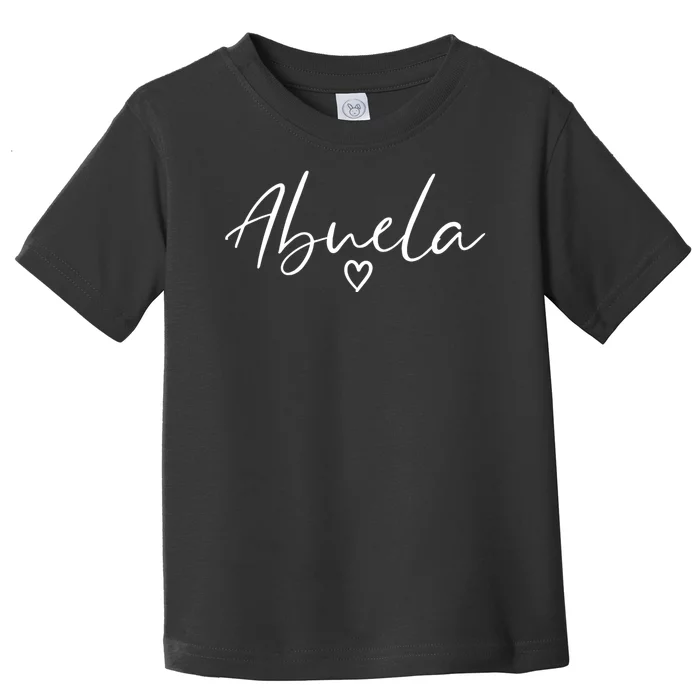 Abuela Gifts For Women Grandma Heart MotherS Day Abuela Toddler T-Shirt