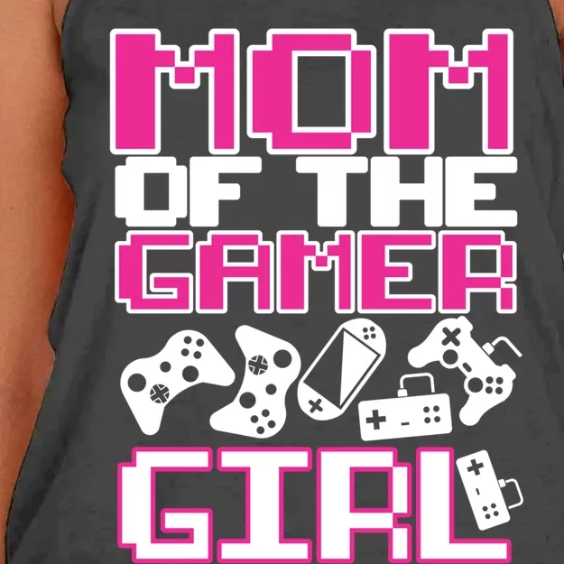 Awesome Gamer Funny Gift Mom Of The Gamer Birthday Gift Women's Knotted Racerback Tank