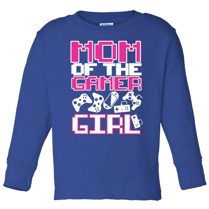 Awesome Gamer Funny Gift Mom Of The Gamer Birthday Gift Toddler Long Sleeve Shirt