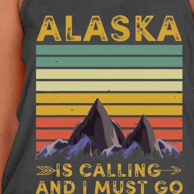 Alaska Gifts For Denali Juneau Alyaska Women's Knotted Racerback Tank