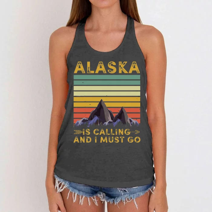 Alaska Gifts For Denali Juneau Alyaska Women's Knotted Racerback Tank