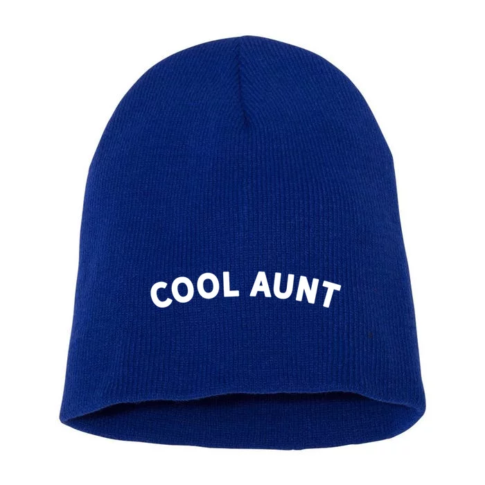 Awesome Gift For The Coolest Aunt Family Cool Aunt Gift Short Acrylic Beanie