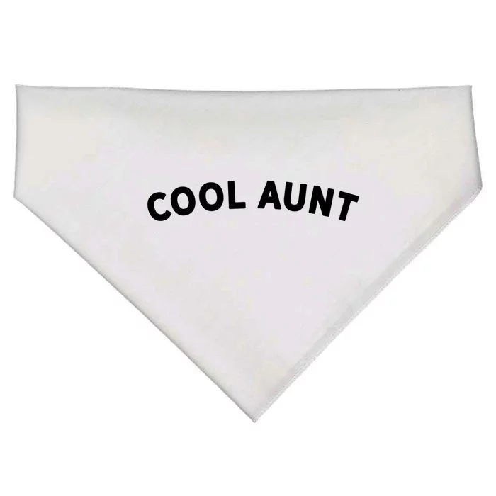 Awesome Gift For The Coolest Aunt Family Cool Aunt Gift USA-Made Doggie Bandana