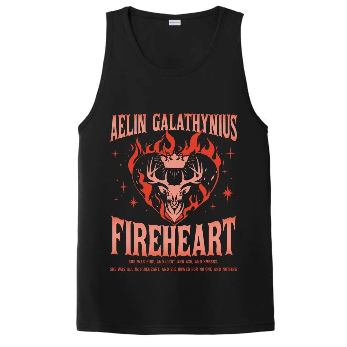 Aelin Galathynius Fireheart She Was Fire. And Light And Ash Performance Tank