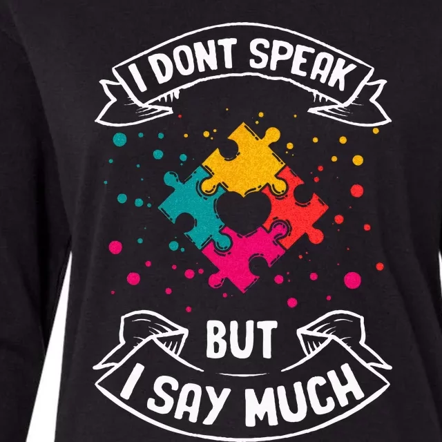 Autism Gifts For Adults Syndrom Autist Asd Autistic Asperger Womens Cotton Relaxed Long Sleeve T-Shirt