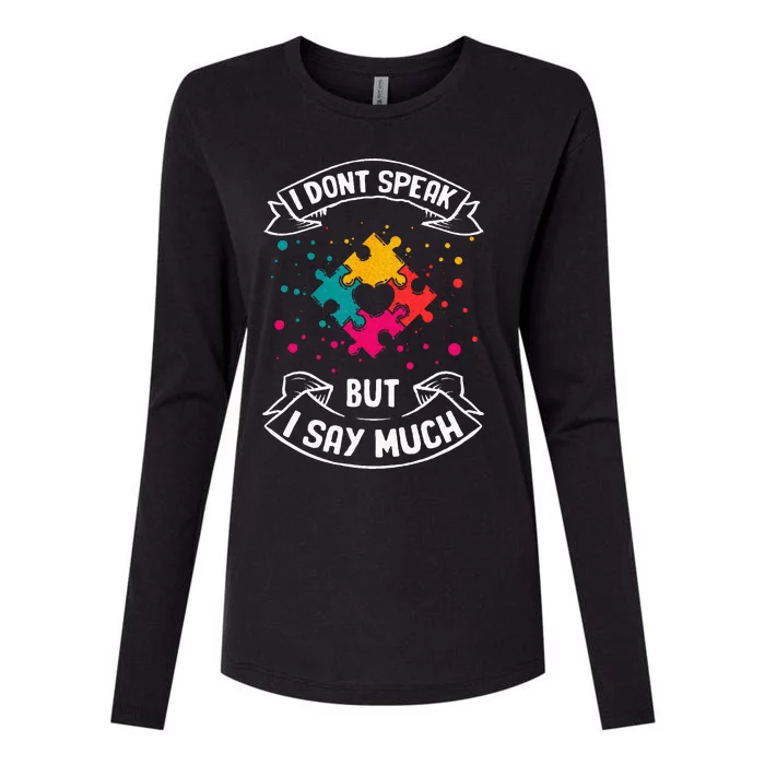 Autism Gifts For Adults Syndrom Autist Asd Autistic Asperger Womens Cotton Relaxed Long Sleeve T-Shirt