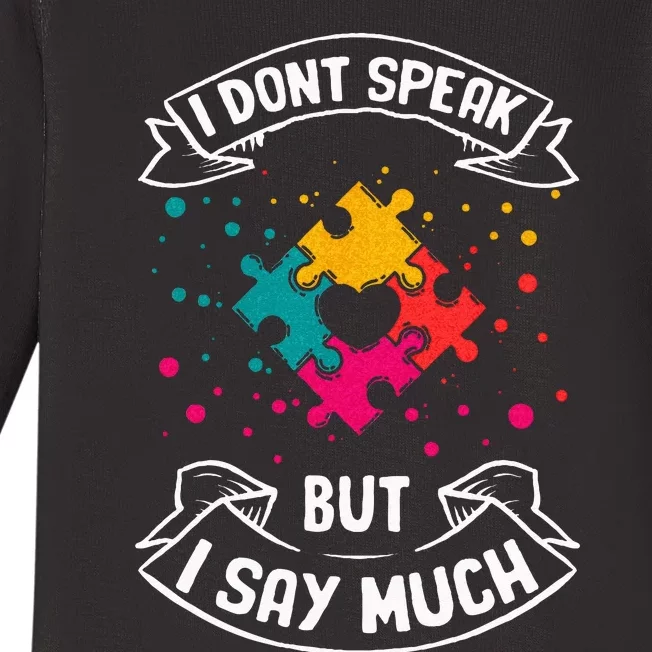 Autism Gifts For Adults Syndrom Autist Asd Autistic Asperger Baby Long Sleeve Bodysuit