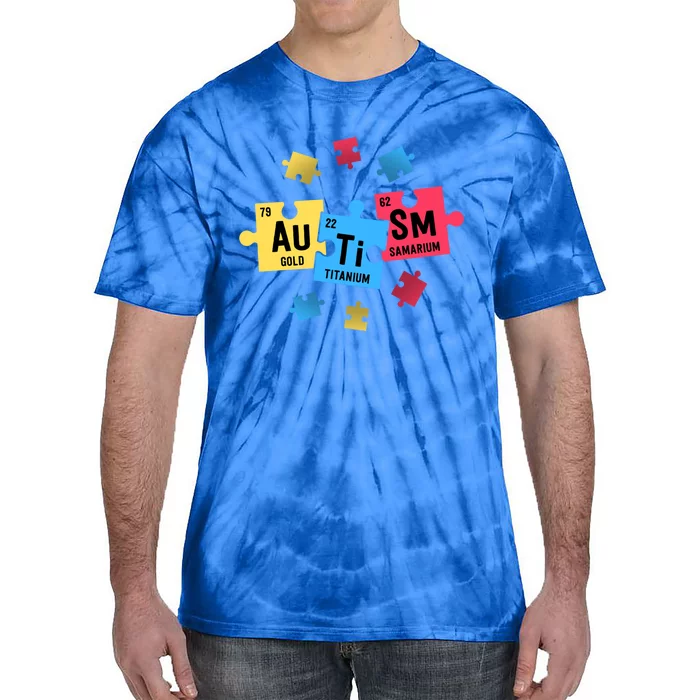 Autism Gift For Teachers Sped Periodic Table Elets Gift Tie-Dye T-Shirt