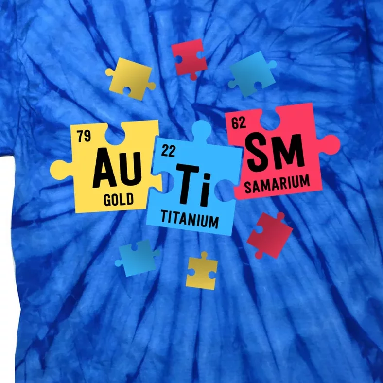 Autism Gift For Teachers Sped Periodic Table Elets Gift Tie-Dye T-Shirt