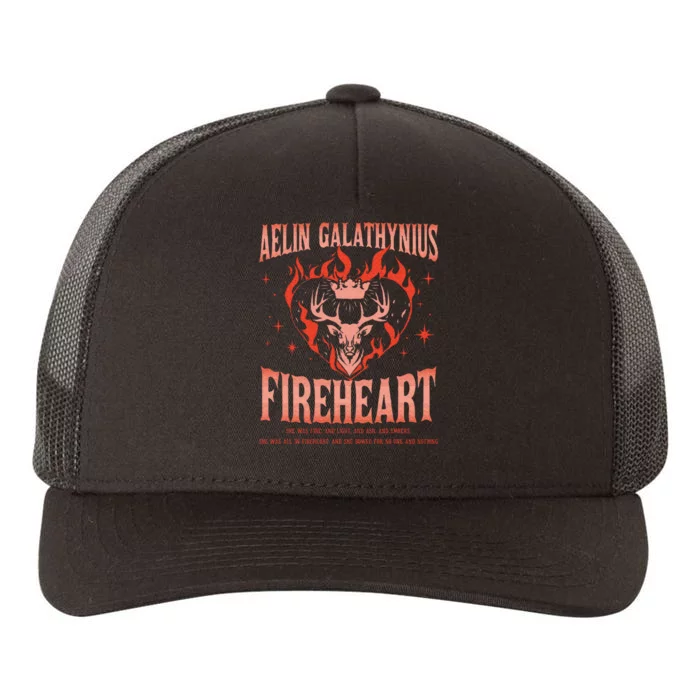 Aelin Galathynius Fireheart She Was Fire. And Light And Ash Yupoong Adult 5-Panel Trucker Hat