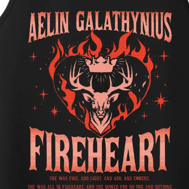 Aelin Galathynius Fireheart She Was Fire. And Light And Ash Performance Tank