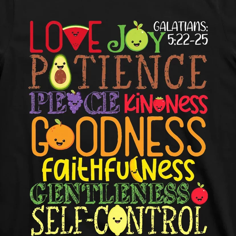 Awesome Galatians Fruit Of The Spirit Religious Verses T-Shirt