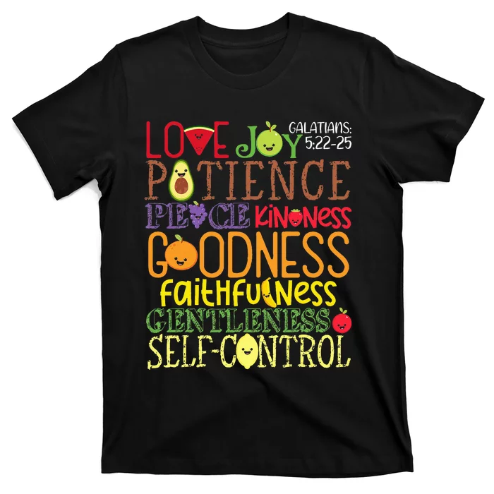 Awesome Galatians Fruit Of The Spirit Religious Verses T-Shirt