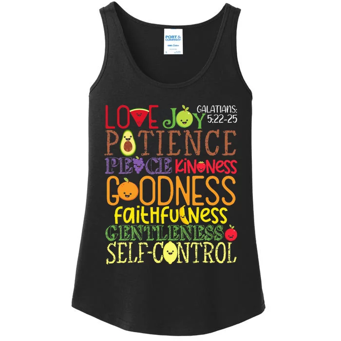 Awesome Galatians Fruit Of The Spirit Religious Verses Ladies Essential Tank