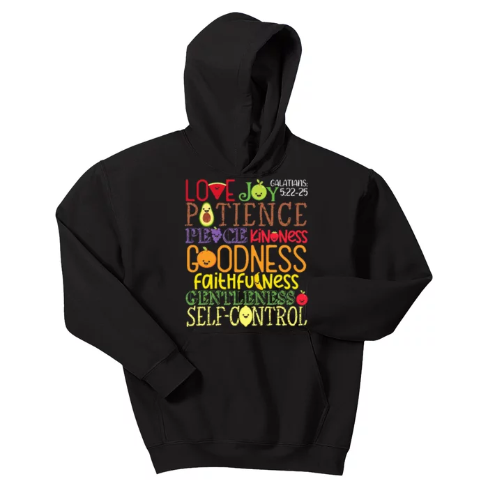 Awesome Galatians Fruit Of The Spirit Religious Verses Kids Hoodie