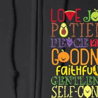 Awesome Galatians Fruit Of The Spirit Religious Verses Full Zip Hoodie