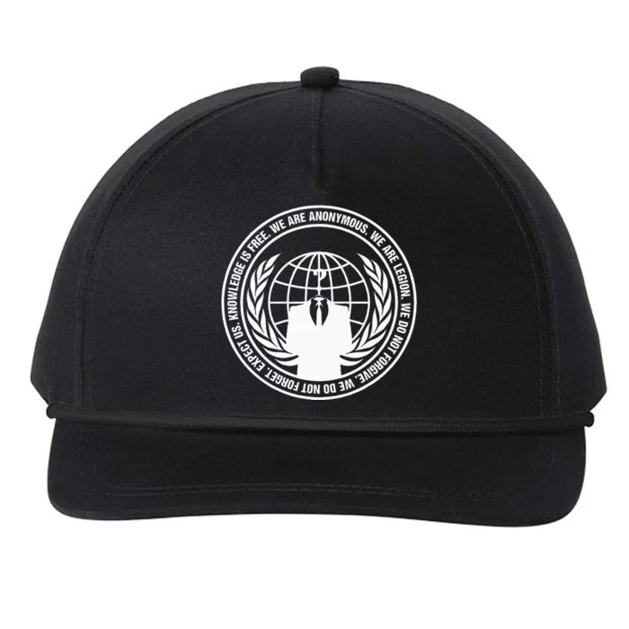 Anonymous Guy Fawkes We Are Anonymous Snapback Five-Panel Rope Hat