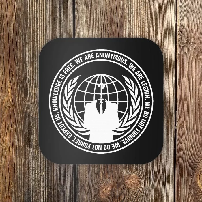 Anonymous Guy Fawkes We Are Anonymous Coaster