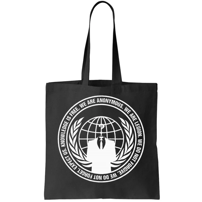 Anonymous Guy Fawkes We Are Anonymous Tote Bag