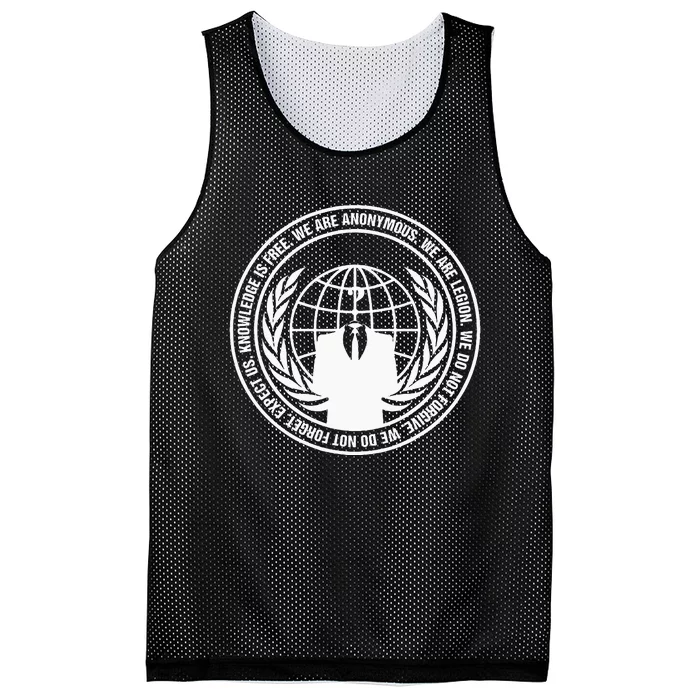 Anonymous Guy Fawkes We Are Anonymous Mesh Reversible Basketball Jersey Tank