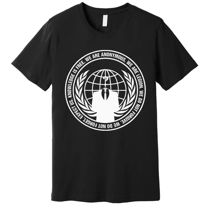 Anonymous Guy Fawkes We Are Anonymous Premium T-Shirt